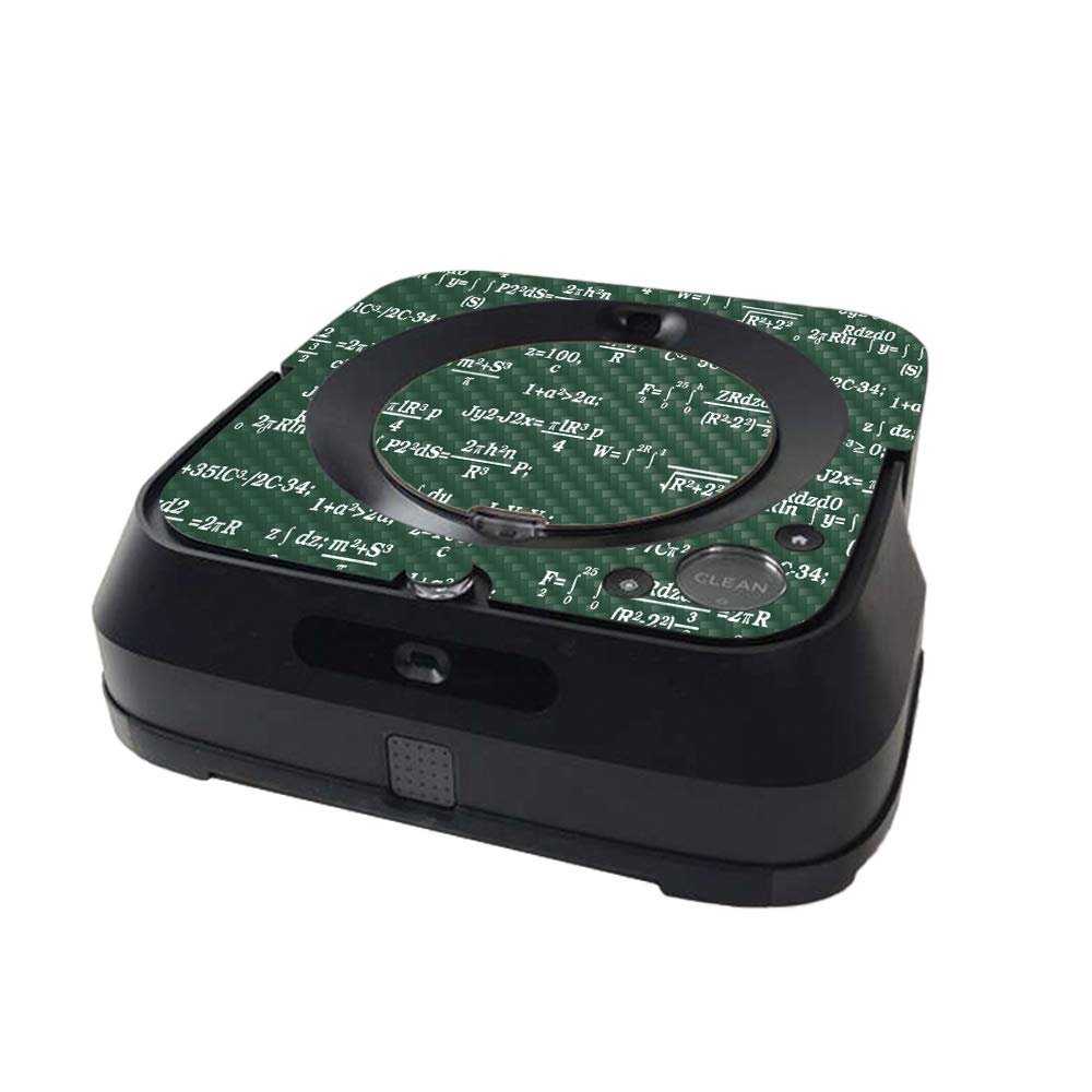 MightySkins Carbon Fiber Skin Compatible with iRobot Braava Jet m6 Minimal Coverage - Equation Board | Textured Carbon Fiber Finish | Easy to Apply and Change Styles | Made in The USA