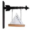 K&K Interiors 17080F-AR 10.5 Inch Enamel & Wood Sailboat Arrow Replacement, White view 1