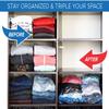 6 Pack Combo Extra Large and Jumbo Double Seal Waterproof Vacuum Storage Bags x3 (52"x39"in) and x3 (52"x47"in) Bags - Airtight, for Clothes, Blankets, Pillows, Bedding, Towels, Closet Organizing. view 3