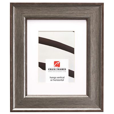 Craig Frames Resilience, 24 x 32 Inch Picture Frame Matted to Display a 20 x 28 Inch Photo, Distressed Silver