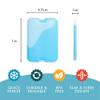 Cool Coolers by Fit & Fresh 4 Pack XL Slim Ice Packs, Quick Freeze Space Saving Reusable Ice Packs for Lunch Boxes or Coolers, Multi view 4