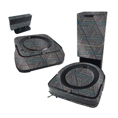 MightySkins Glossy Glitter Skin Compatible with iRobot Roomba s9+ Vacuum & Braava Jet m6 Bundle - Triangle Stripes High-Gloss Glitter Finish Easy to Apply and Change Styles Made in The USA