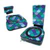 MightySkins Carbon Fiber Skin Compatible With iRobot Roomba s9+ Vacuum & Braava Jet m6 Bundle - Blue Scales | Textured Carbon Fiber Finish | Easy To Apply and Change Styles | Made in the USA view 1