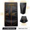 Chamigon 100 Pack Matte Black Mylar Stand Up Bags - 5.5x7.8 Inches Smell Proof Resealable Pouch Bag, Sealable Foil Packaging Zipper Pouches for Food Storage view 3