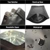Chamigon 100 Pack Matte Black Mylar Stand Up Bags - 5.5x7.8 Inches Smell Proof Resealable Pouch Bag, Sealable Foil Packaging Zipper Pouches for Food Storage view 4