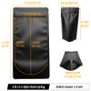 Chamigon 100 Pack Matte Black Mylar Stand Up Bags - 3.3x5.1 Inches Smell Proof Resealable Pouch Bag, Sealable Foil Packaging Zipper Pouches for Food Storage view 3