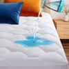 California King Quilted Waterproof Mattress Pad, Soft Mattress Pad Cover, Waterproof Mattress Protector Stretches up to 21 Deep Pocket-Hollow Alternative Filling-Cooling Mattress Topper view 1