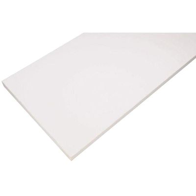 DGwood Cut to Size White Laminated Wood Shelf (5/8 in. Thickness) (3, 11.75 in. X 36 in)