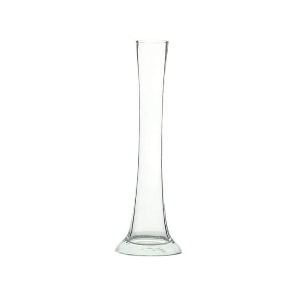 Indoor Gardening Flower Arrangement Glass Flower Vase, Single Stem Flower Tall Posy Bouquet Vase Crystal Clear Vase, Heavy Base, Bedroom Wedding Vase Rose vases (Color : Clear, Size : 11.511.560CM)