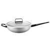 MNSSRN Kitchen Non-Stick Wok, Household Pure Titanium Uncoated, Less Oily Smoke, Healthy, Non-Rusting, Light and Energy-Saving Wok,32cm view 1