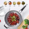 MNSSRN Kitchen Non-Stick Wok, Household Pure Titanium Uncoated, Less Oily Smoke, Healthy, Non-Rusting, Light and Energy-Saving Wok,32cm view 2