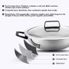 MNSSRN Kitchen Non-Stick Wok, Household Pure Titanium Uncoated, Less Oily Smoke, Healthy, Non-Rusting, Light and Energy-Saving Wok,32cm view 4