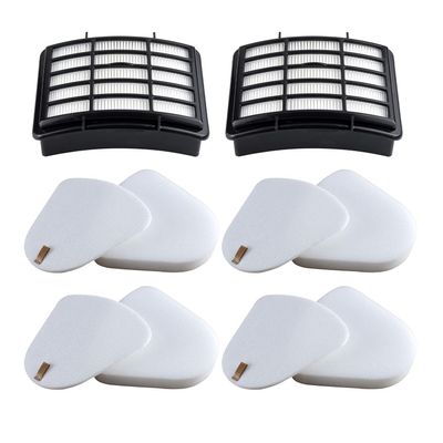 2 HEPA + 4 Foam & Felt Filters Compatible with Shark Navigator Lift-Away Deluex NV350, NV351, NV352, NV355, NV356E, NV357, NV360, NV370, NV391, UV440, UV490, UV540, Part # XFF350 & XHF350