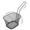 4PCS Mini Frying Baskets, 4x3x2.5in Stainless Steel Square Deep Fry Basket Strainer French Fries Holder Serving Basket Kitchen Cooking Tool for Chips, Fries, Shrimps, Taco Fryer view 3