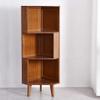 BALANBO 3-Shelf Industrial Corner Bookcase - A-Shaped Display Tall Bookshelf Multifunctional Storage Display Stand for Home Office & Living Room Decoration view 1