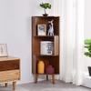 BALANBO 3-Shelf Industrial Corner Bookcase - A-Shaped Display Tall Bookshelf Multifunctional Storage Display Stand for Home Office & Living Room Decoration view 3