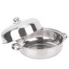 28CM stainless steel single-layer soup pot, hot pot, steamer, soup pot, new heightened steel and glass composite cover, open flame, induction cooker, infrared, electric stove heating view 2