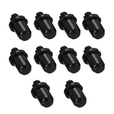 angwang 10Pair DIY Audio Speaker Buckles Plastic Speaker Grill Peg Ball Socket Fastener Screw Part Kit for Speaker Accessories, Black