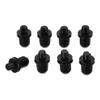angwang 10Pair DIY Audio Speaker Buckles Plastic Speaker Grill Peg Ball Socket Fastener Screw Part Kit for Speaker Accessories, Black view 4