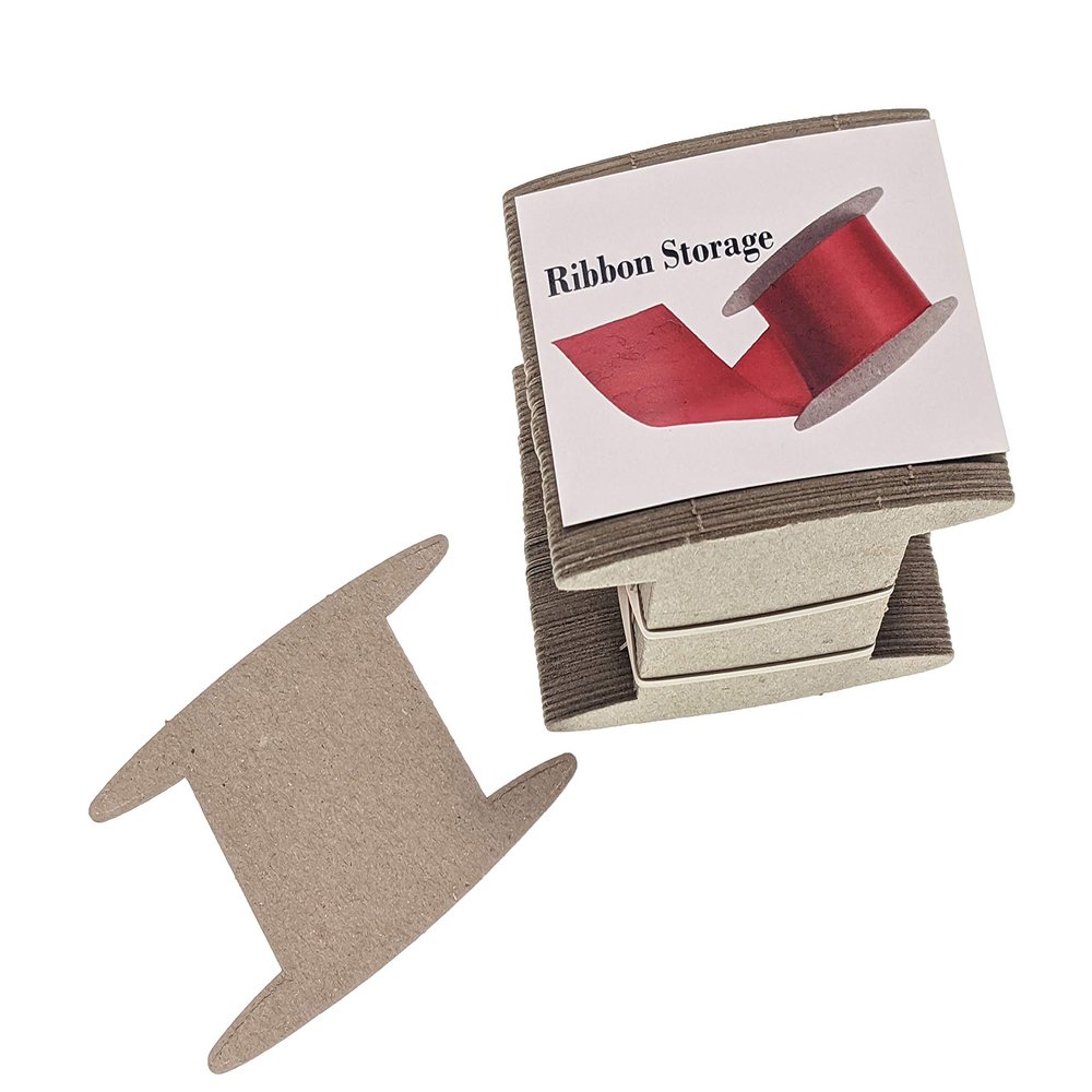 The Original Craft Organizer - Ribbon Spools (50) & Wrapping Paper Storage Bin - Twine Storage & GiveThanks Card (Small)