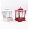 Swirling Lighted Snow Lantern, Modern, No Scene Inside (Red) view 2