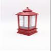 Swirling Lighted Snow Lantern, Modern, No Scene Inside (Red) view 3