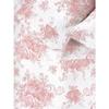 4piece French Country Nature White Pink Floral Bed Sheets Set | Botanical Vintage Beautiful Toile Flowers 400 Thread Count Crisp Cotton Sheets Cal King - Comfortable Warm Cozy Soft Shabby Chic Bedding view 1
