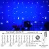 Butterfly Curtain Fairy Lights USB Plug in,8 Modes 120 LED 19.7FT Firefly Twinkle Timer String Lights with Remote, Waterproof Copper Wire for Bedroom Patio Christmas Wedding Party Dorm (Blue) view 2
