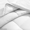 RMS BEDDING Comforter Set 600 Thread Count 400 GSM Luxurious Classic Light 3 Pieces Comforter with 2 Pillowshams Full/Queen(90" X 90") Colour-White view 3