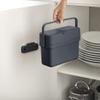 Joseph Joseph Compo Mountable Food Waste Caddy, Easy-Fill with Adjustable Air Vent Compost Bin, 4 Liters/1 Gallon, Graphite view 2