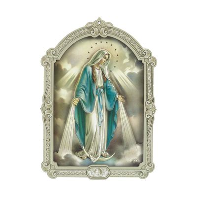 Our Lady of Grace Wood Plaque