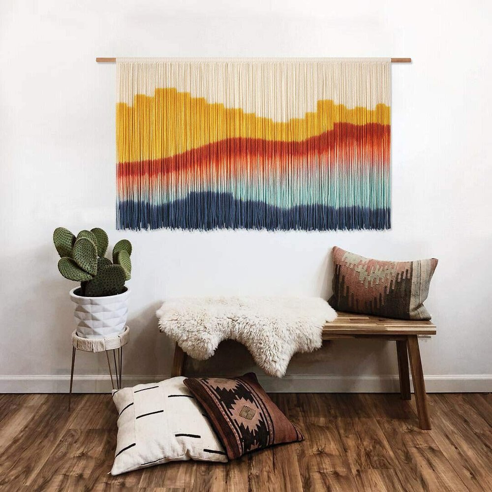 Aurtem Tapestry Wall Hanging Art Hand Woven Home Living Room Bedroom Decoration 23.5L*19.7H