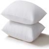 Acanva Bed Pillows for Sleeping 2 Pack, Alternative Microfiber Filled, Natural Cover Skin-Friendly, Soft and Supportive for Side Back Sleepers, King (Pack of 2), White view 1