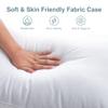 Acanva Bed Pillows for Sleeping 2 Pack, Alternative Microfiber Filled, Natural Cover Skin-Friendly, Soft and Supportive for Side Back Sleepers, King (Pack of 2), White view 3