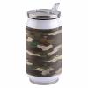 14oz Stainless Steel Tumbler with Lid & Straw-Double Wall Vacuum Insulated Insulated Travel Mug,Green Camouflage Water Bottle Coffee Beverage Drinks Cup for Adults Kids view 1