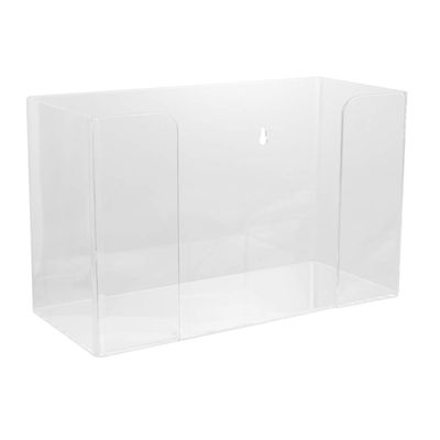 EXCEART 1pc Wall Mounted Acrylic Disposable Gloves Rack Tissue Box Holder for Easy Organization of Disposable Gloves and Tissues for Home and Shop Use