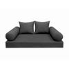 Prolinemax 5PC Outdoor Daybed Mattress Bolster Pillow Fitted Sheet Cover Only S.4 Twin Knife Edge AD003 view 2