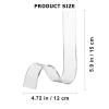 Acrylic Shoes Stand Display, 2Pcs Heels Display Inserts for Boutique, Retail, Womens Shoes Shop Shelf view 2