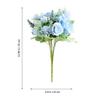 ABOOFAN 1pc Wedding Simulation Bouquet Party Supplies Silk Wedding Floral Bouquet Simulation Faux Arrangements Flowers Bride Household Silk Cloth view 3