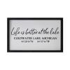 LifeSong Milestones Personalized Home Framed Shadow Box Life is Better at The Lake Gift for Parents, Christian Wall Decor for Husband, Wife Housewarming Table and Shelf Sitters 12x18 (Black) view 1