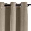 cololeaf Home Decor Velvet Curtain 96 Inches Long Grommet Curtain Panel Window Treatment for Living Room - Extra Wide Curtain for Hall Guest Room - Taupe 100W x 96L Inch (1 Panel) view 2
