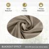 cololeaf Home Decor Velvet Curtain 96 Inches Long Grommet Curtain Panel Window Treatment for Living Room - Extra Wide Curtain for Hall Guest Room - Taupe 100W x 96L Inch (1 Panel) view 4