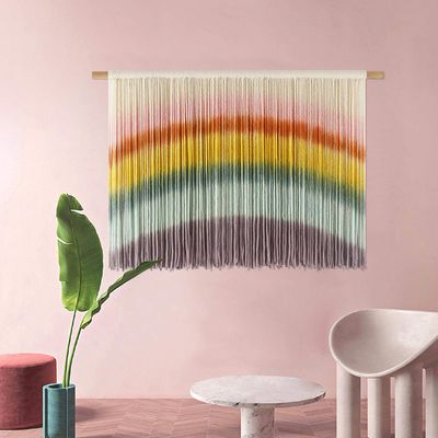 Aurtem Cotton Tapestry Wall Hanging Wall Art Hand Woven Home Living Room Bedroom Wall Dcor 39.4L*23.6H