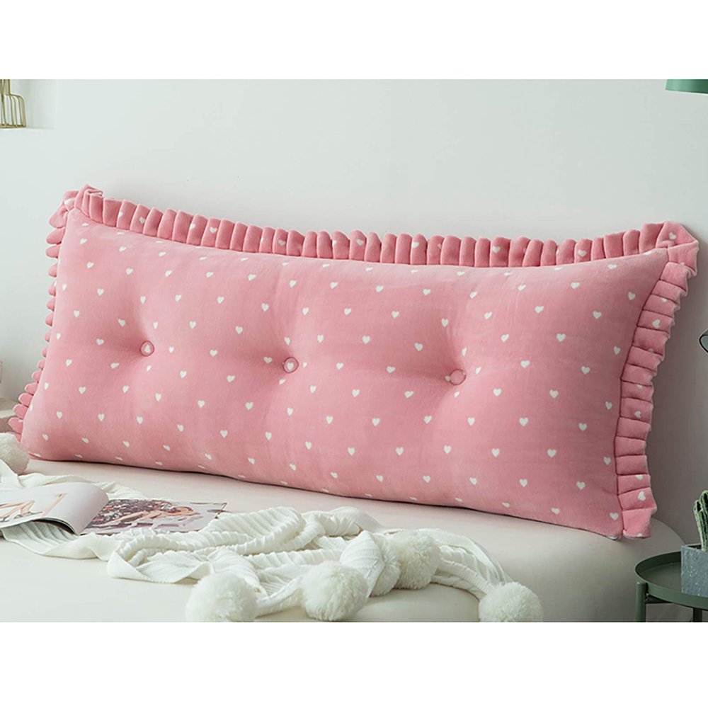 Feelme Rectangular Headboard Pillow, Soft Support Pillow Reading Lumbar Support Cushion,backrest Bolster Cushion, for Bed/Sofa Reading Pillow