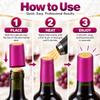 Cabilock 100Pcs PVC Heat Shrink Wine Bottle Capsules, Rosy Red Sleeves view 4