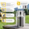 30L/ 8Gallon Stainless Steel Milk Can Wine Milk bucket Wine Pail Bucket Heavy Duty Milk Can Tote Jug with Sealed Lid (30L/ 8Gallon) view 3