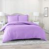 5 Pcs Split Bed Sheet Set + Duvet Cover with Zipper Closure & Corner Ties 100% Combed Cotton 600 TC Split Cal-King Size Sheet Set For Adjustable Bed All Around Fitted Upto 14" DP(6 PC | Lavender) view 4