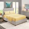 5 Pcs Split Bed Sheet Set + Duvet Cover with Zipper Closure & Corner Ties 100% Combed Cotton 600 TC Split King Size Sheet Set For Adjustable Bed All Around Fitted Upto 14" DP(6 PC | Vanilla) view 1