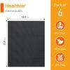 SKYBD Grill Mats - Nonstick Teflon BBQ Mats, Reusable & Easy to Clean (Set of 6), 15.8 x 13-Inch, Black view 4