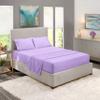 5 Pcs Split Bed Sheet Set + Duvet Cover with Zipper Closure & Corner Ties 100% Combed Cotton 600 TC Split King Size Sheet Set For Adjustable Bed All Around Fitted Upto 14" DP(6 PC | Lavender) view 1
